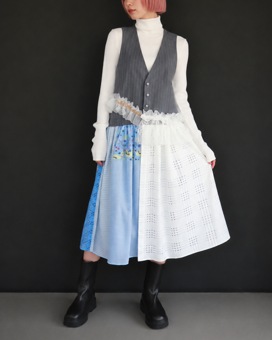 JI'NE  Re:Dress  Mannish Gray