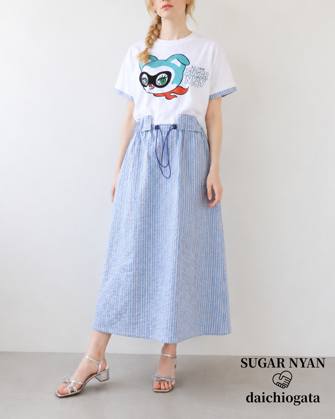 SUGAR NYAN×daichiogata_Dress_Sax blue