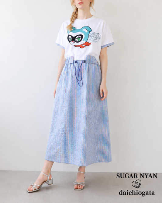 SUGAR NYAN×daichiogata_Dress_Sax blue