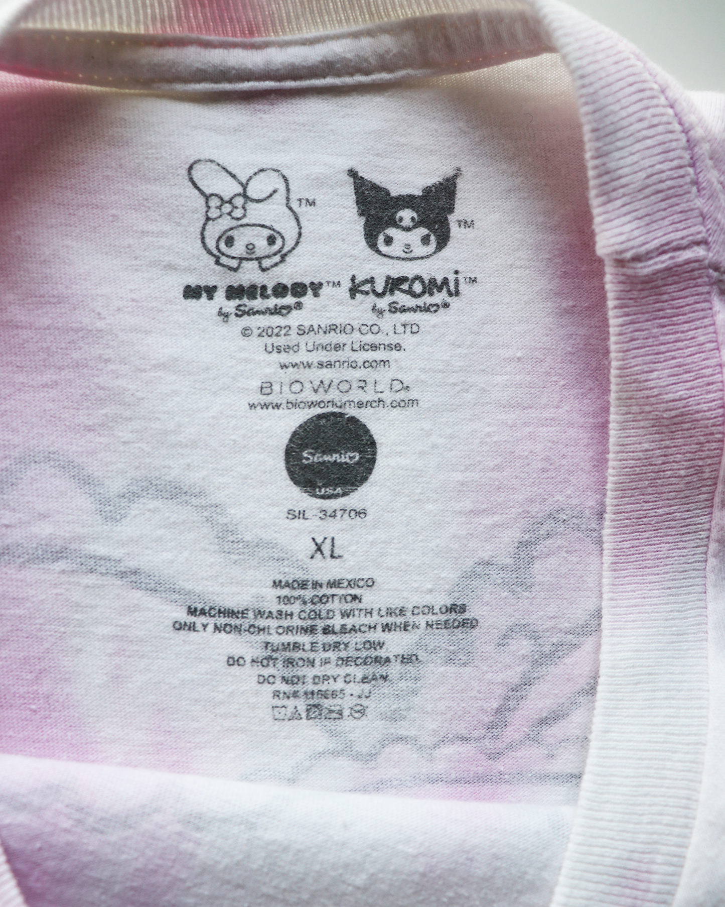 CHEEEDS Used Tee_MY MELODY&KUROMI