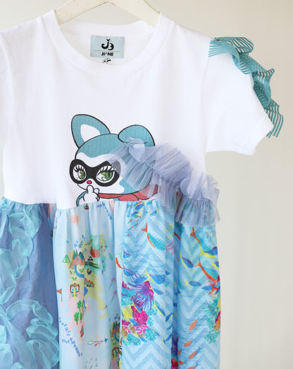 SUGAR NYAN×JI'NE_Kids blue
