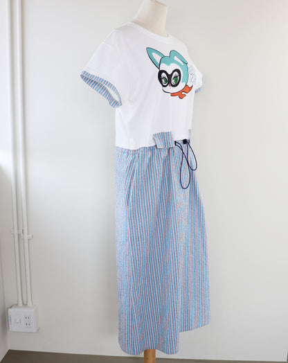 SUGAR NYAN×daichiogata_Dress_Sax blue
